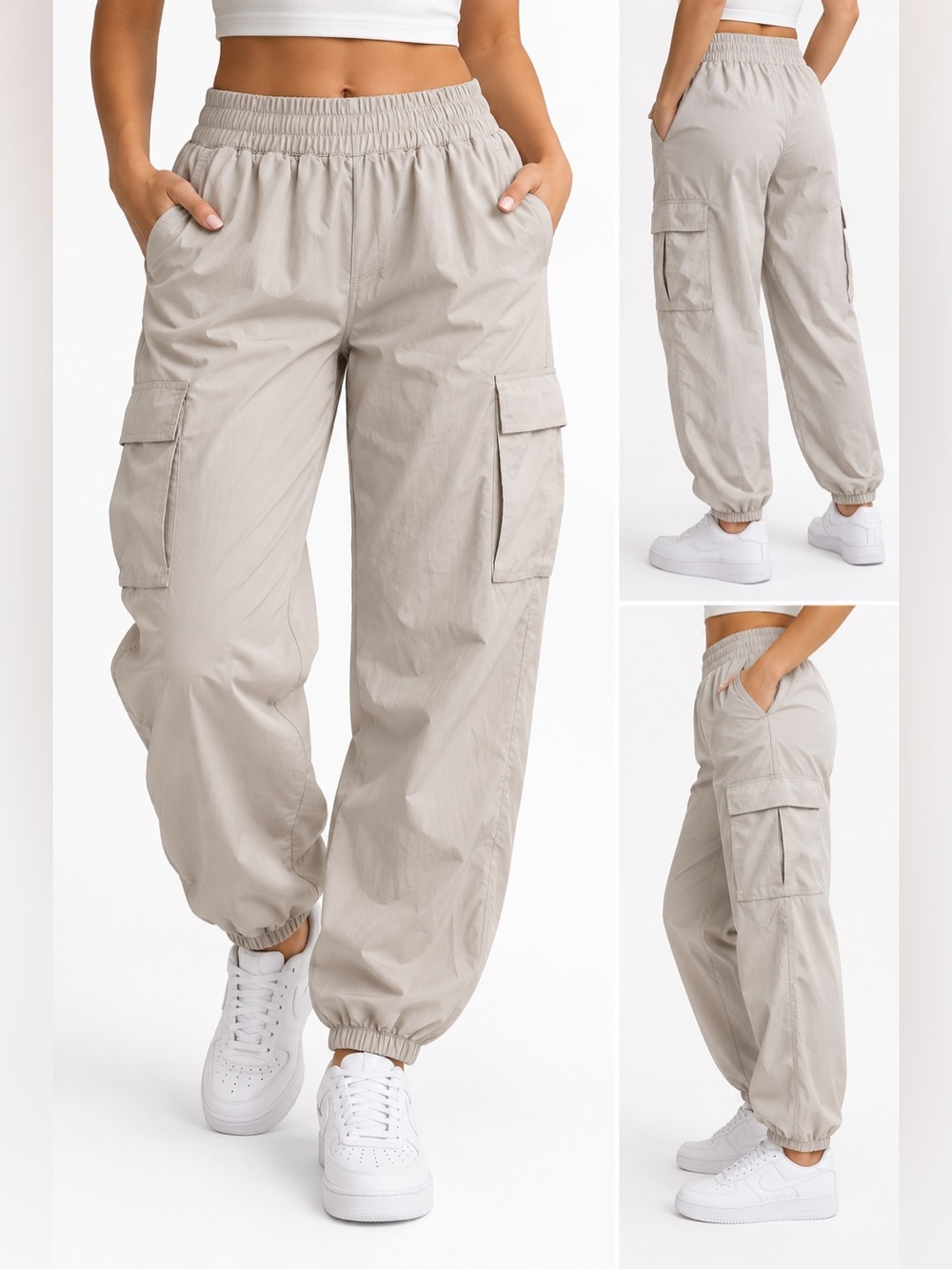Vuori Women's Villa Cargo Jogger Large - Cream